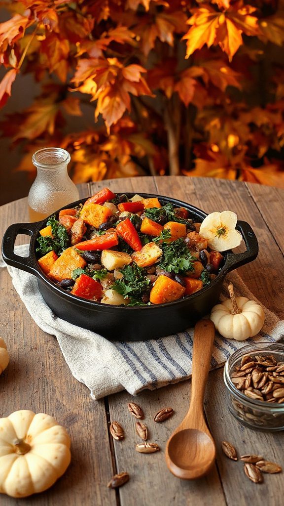 hearty vegetable bean casserole