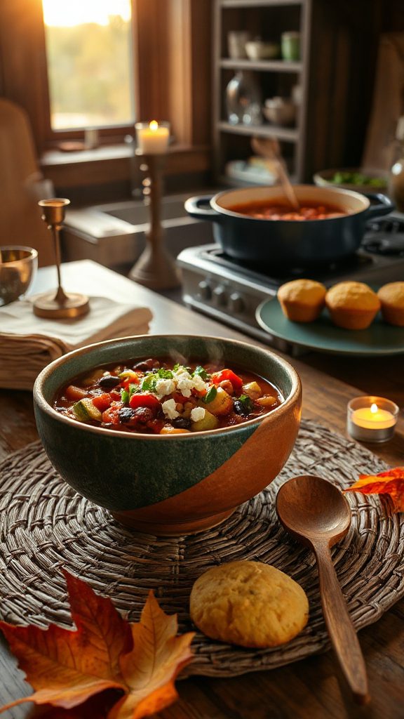 hearty vegetable chili recipe