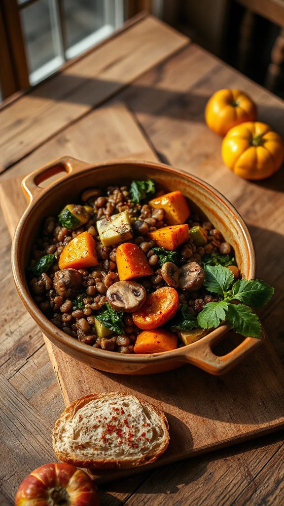 hearty vegetable lentil bake hearty vegetable lentil bake