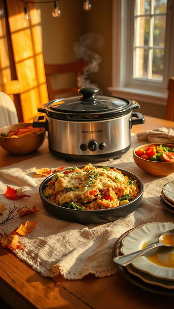hearty vegetable quinoa casserole