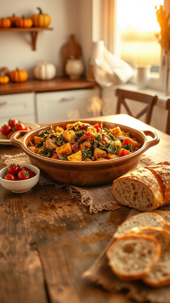 hearty vegetable quinoa casserole