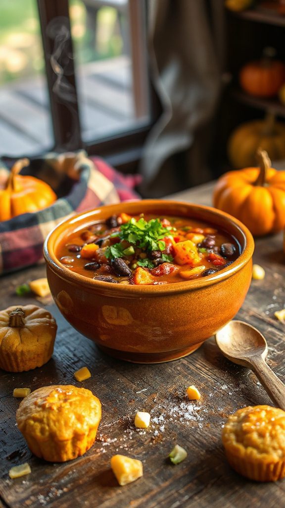 hearty vegetarian pumpkin chili hearty vegetarian pumpkin chili