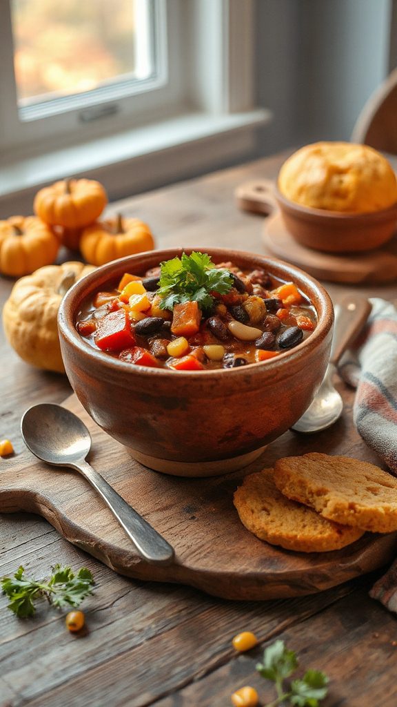 hearty veggie chili recipe