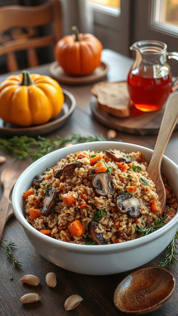 hearty wild rice stuffing