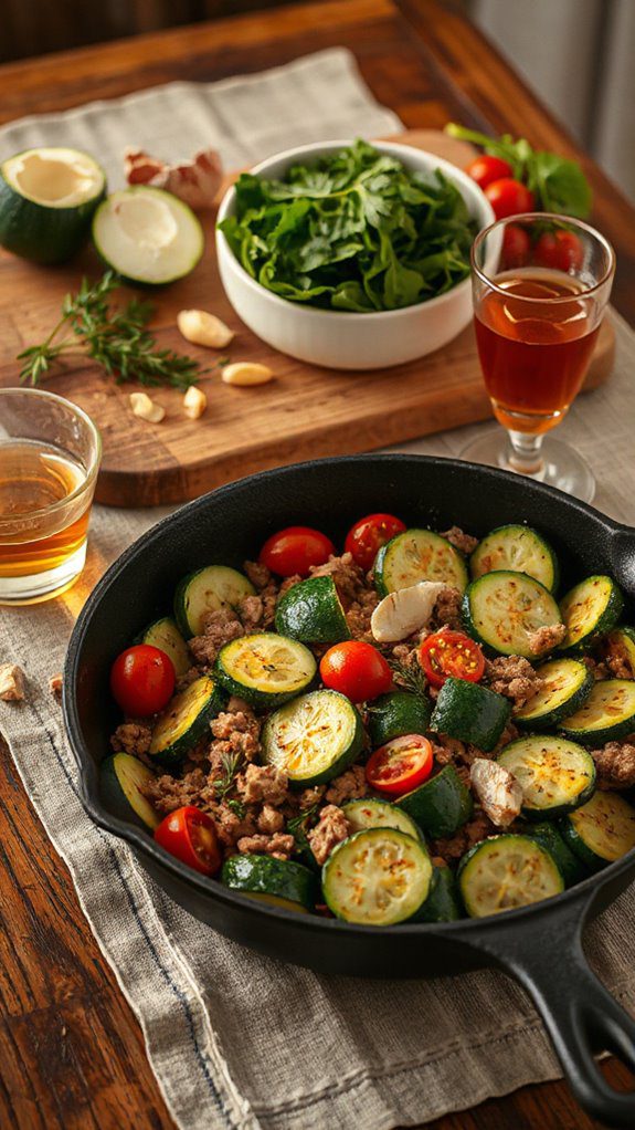 hearty zucchini turkey skillet hearty zucchini turkey skillet