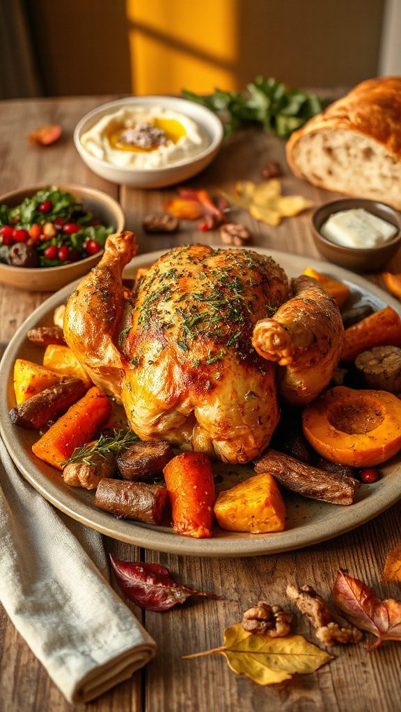 herb crusted roasted chicken recipe