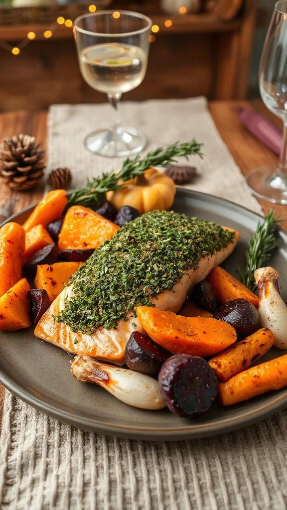 herb crusted salmon dinner recipe herb crusted salmon dinner recipe