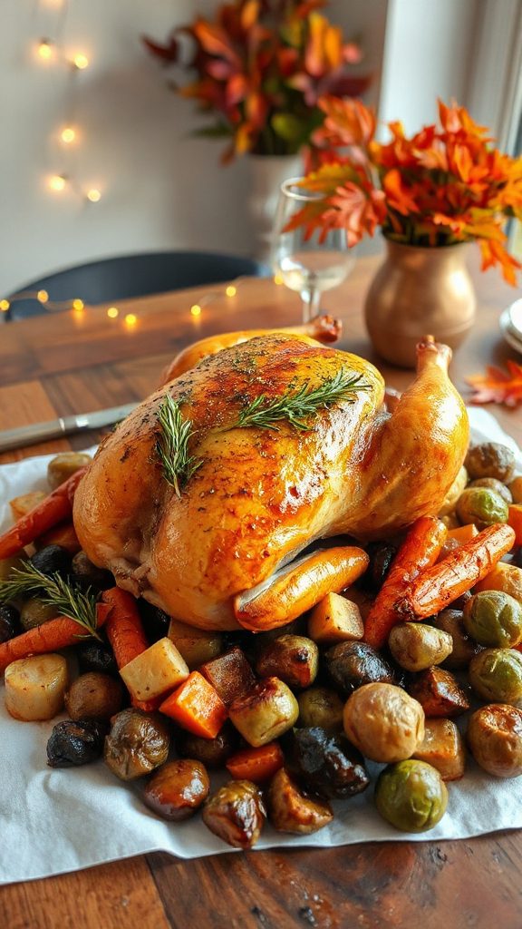 herb roasted chicken root vegetables