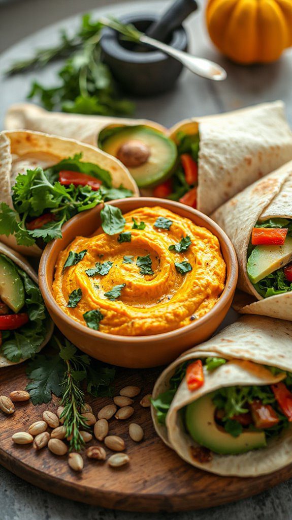 herbed pumpkin hummus recipe