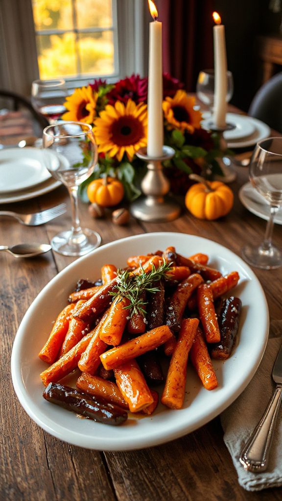 honey balsamic glazed roasted carrots