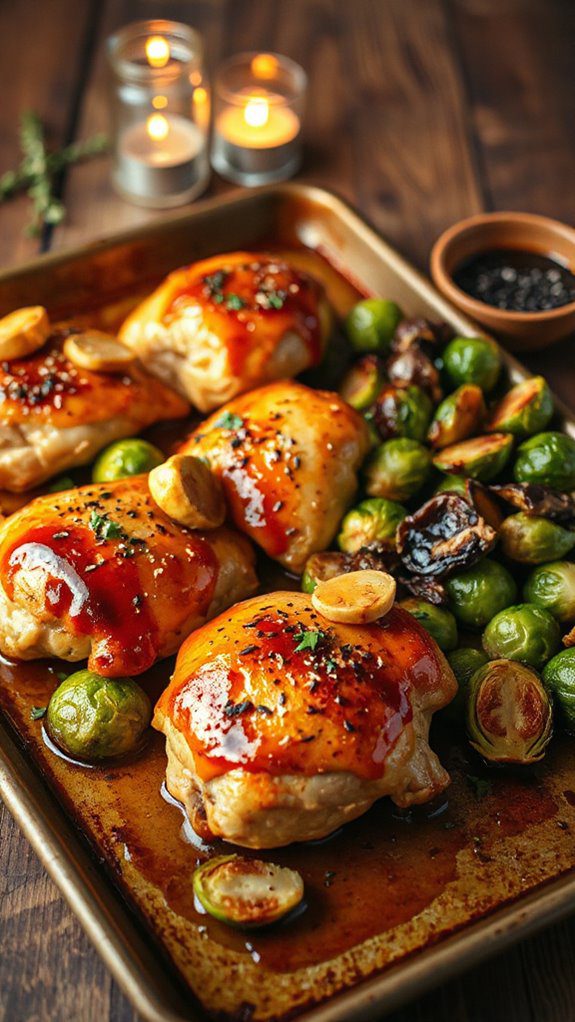 honey garlic chicken dinner