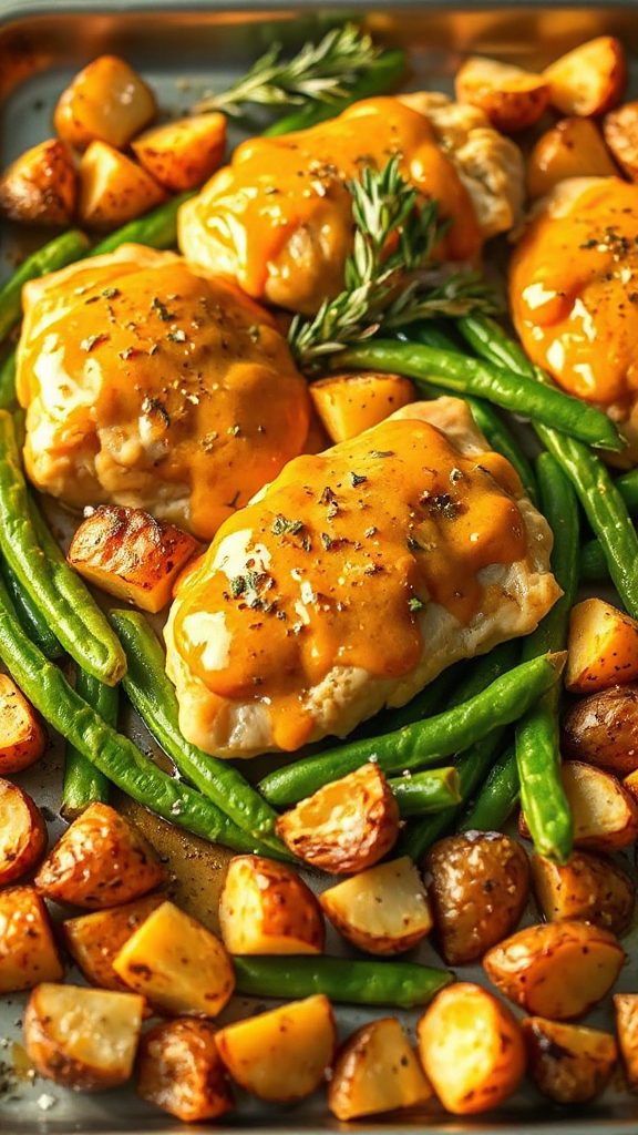 honey mustard chicken dinner