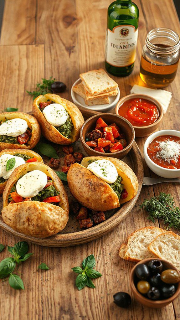 italian loaded potato bar