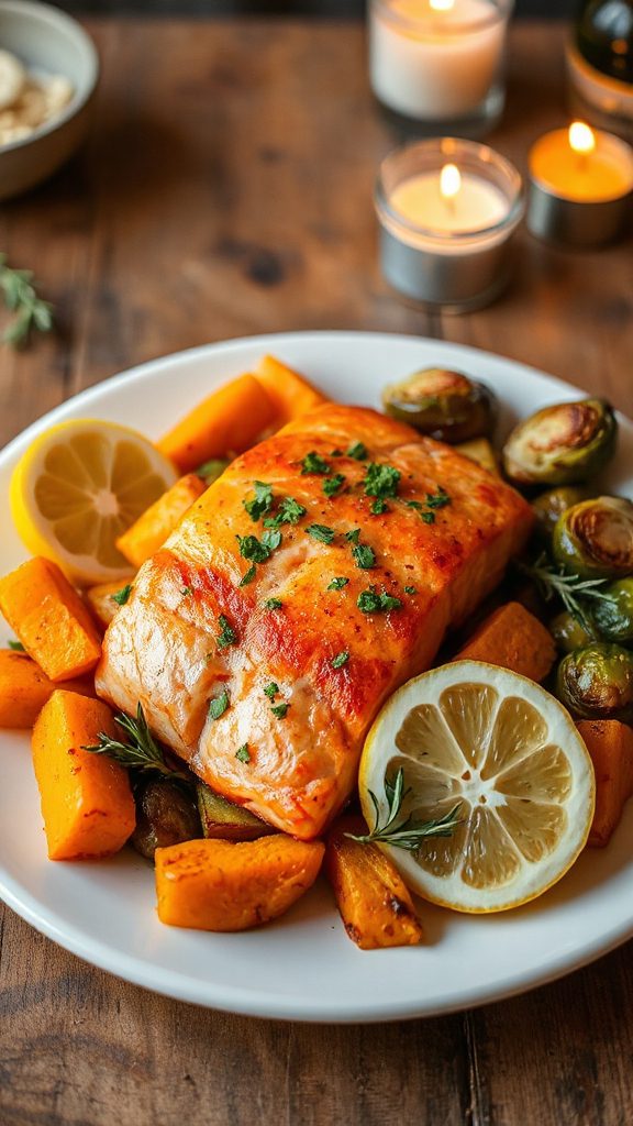 lemon garlic baked salmon