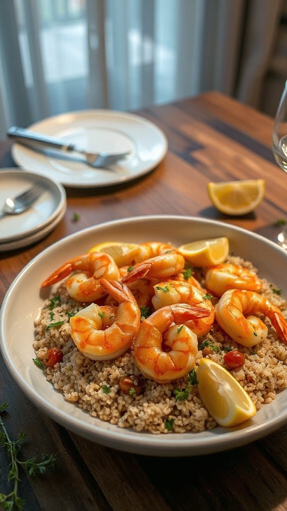 lemon garlic shrimp quinoa recipe lemon garlic shrimp quinoa recipe