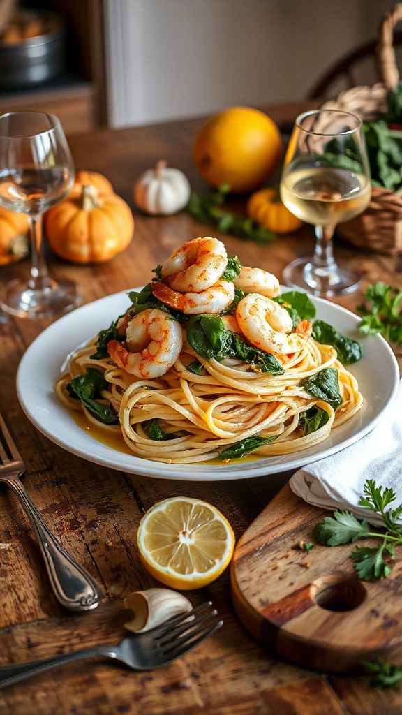 light lemon garlic pasta