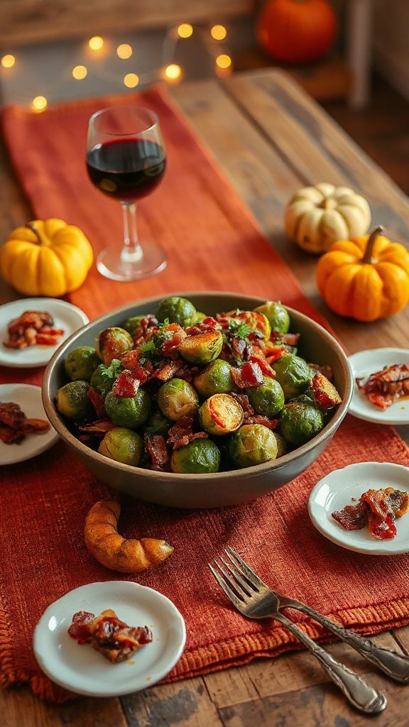 maple bacon brussels sprouts delight