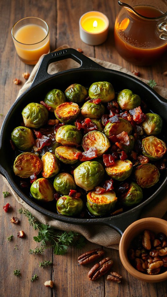 maple bacon brussels sprouts
