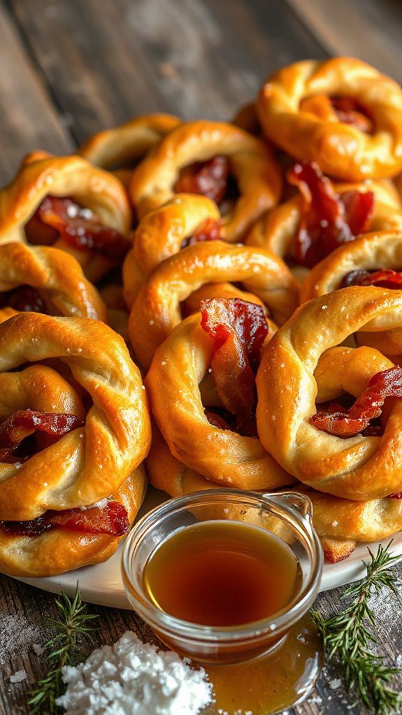 maple bacon puff twists