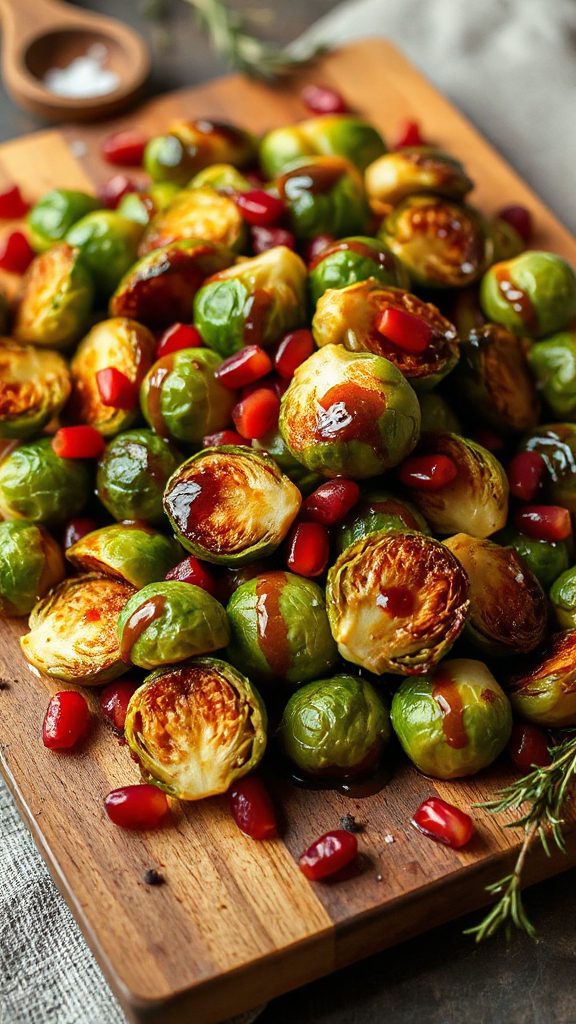 maple balsamic roasted brussels sprouts