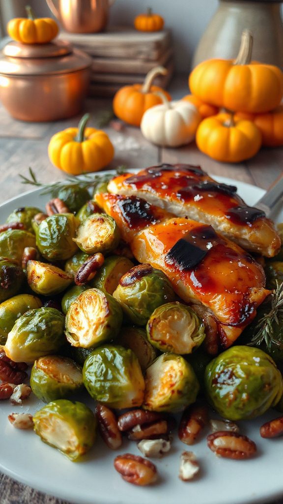 maple brussels sprouts chicken dish maple brussels sprouts chicken dish