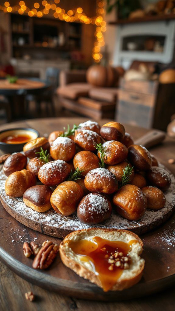 maple cinnamon chestnut bites