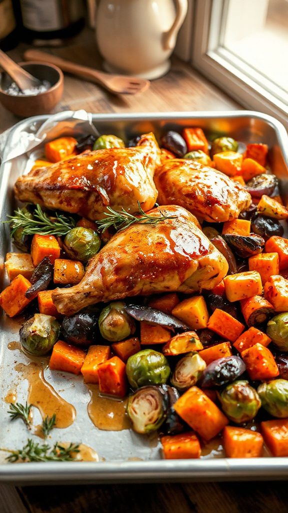 maple dijon chicken dinner