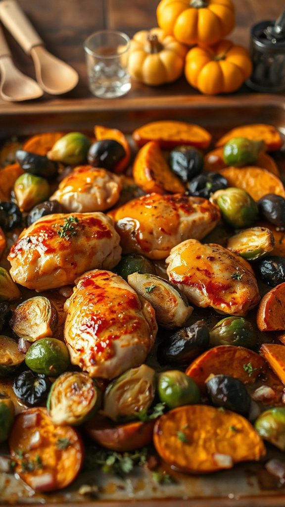 maple dijon chicken dinner