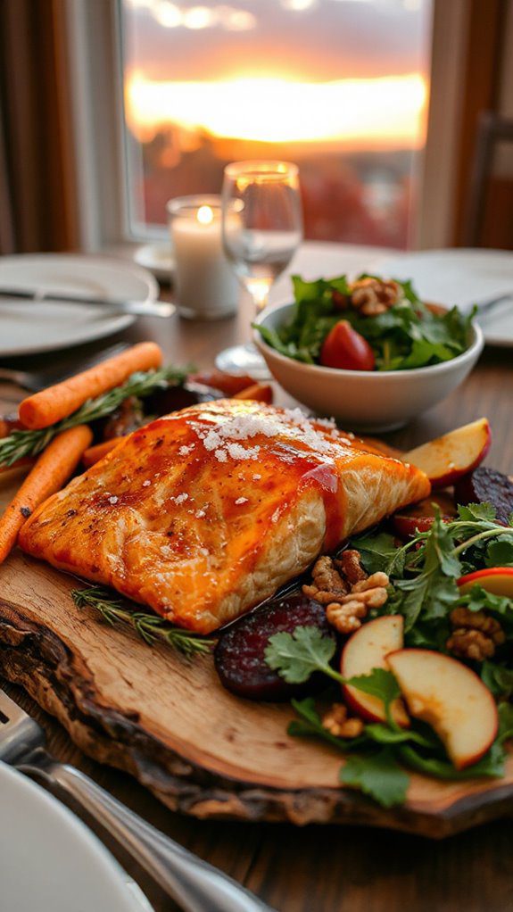 maple dijon glazed salmon maple dijon glazed salmon