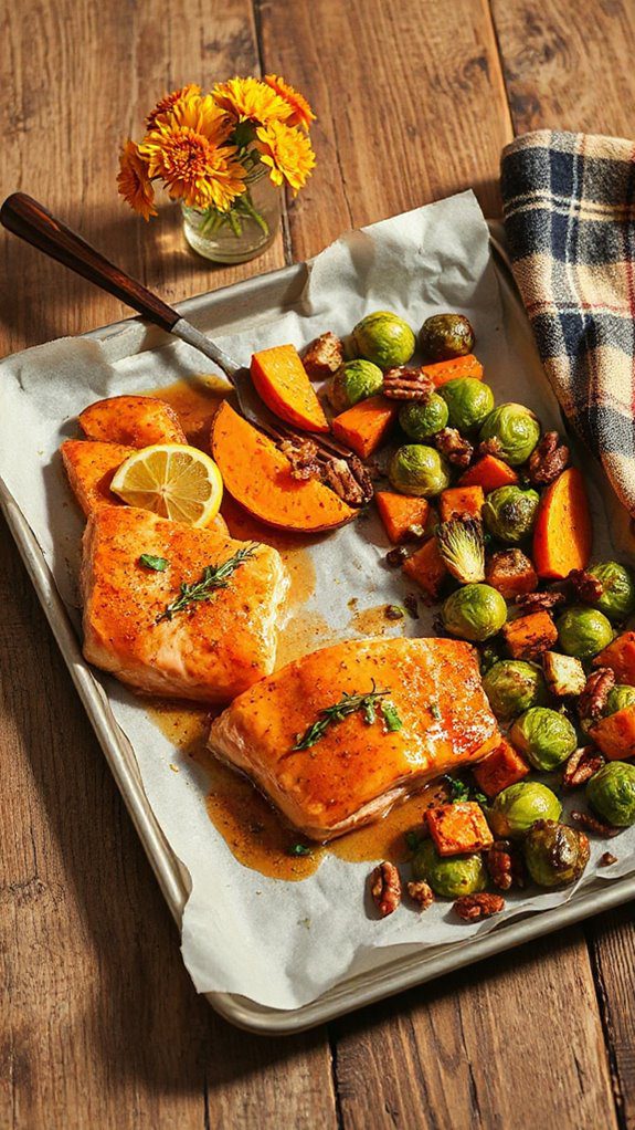 maple dijon salmon dinner