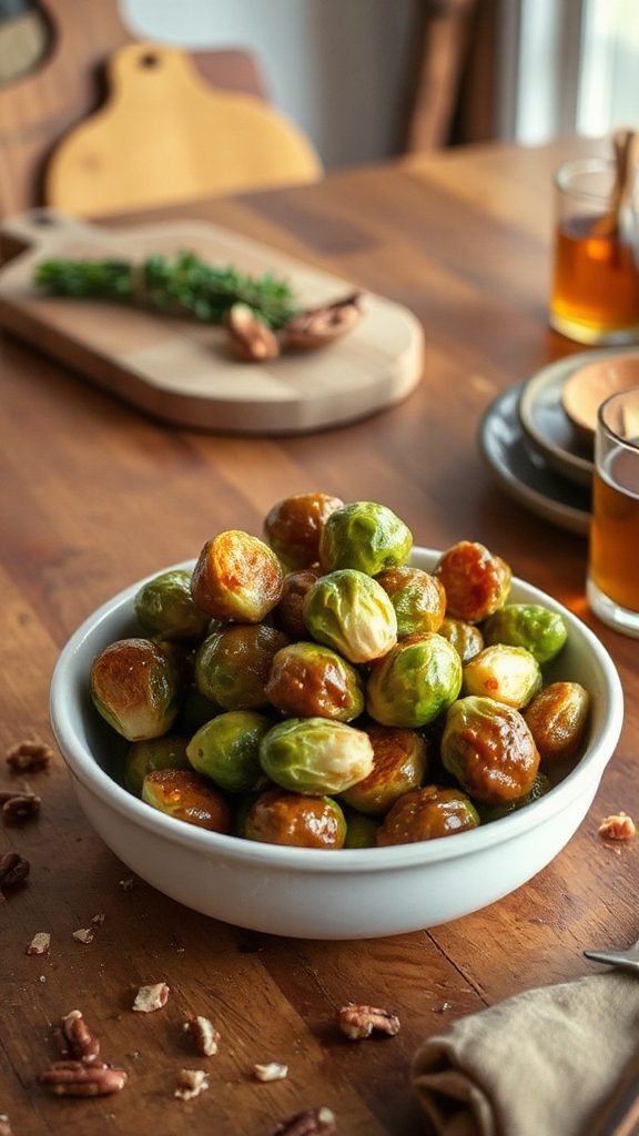 maple glazed brussels sprouts maple glazed brussels sprouts