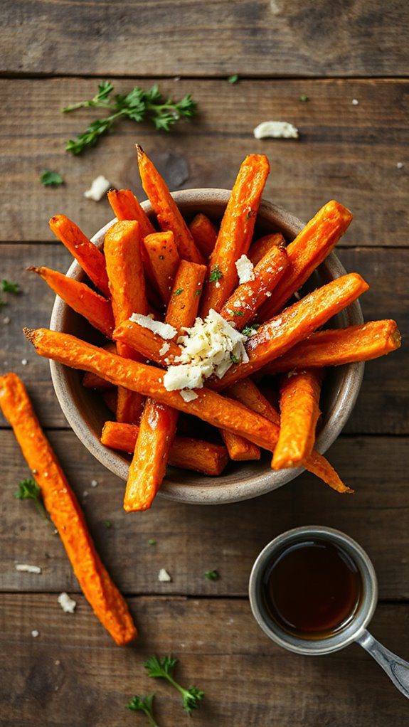 maple glazed carrot fries recipe