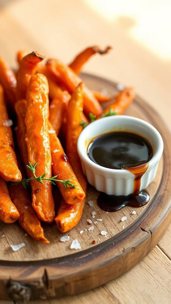 maple glazed carrot fries recipe