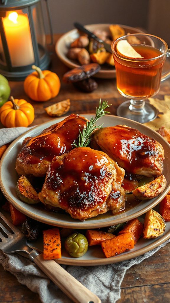 maple glazed chicken thighs maple glazed chicken thighs