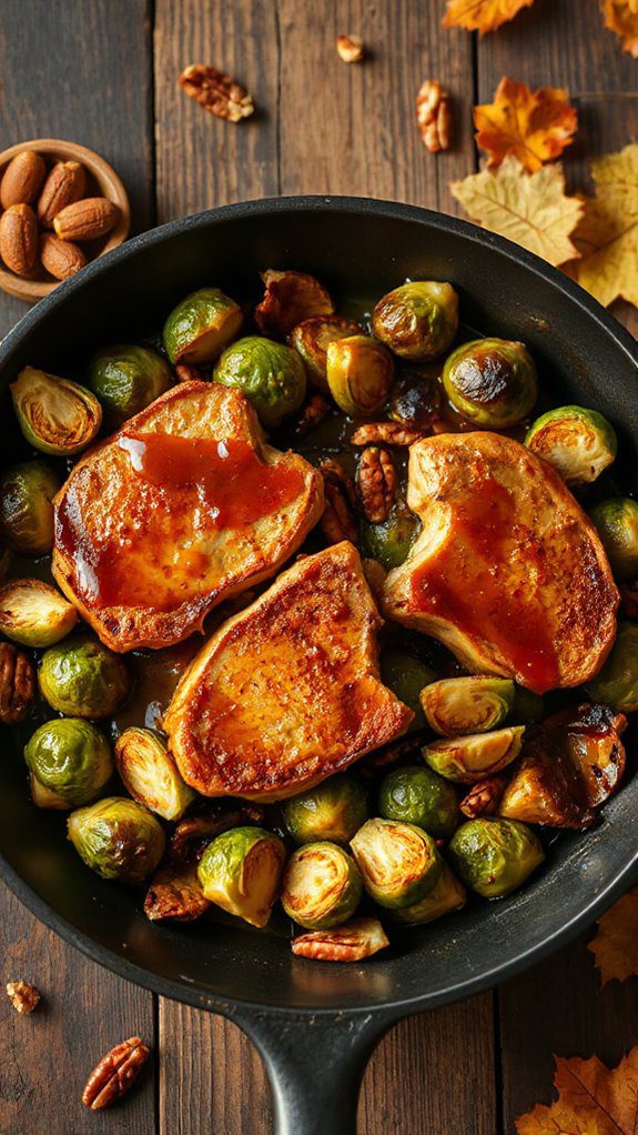maple glazed pork chops