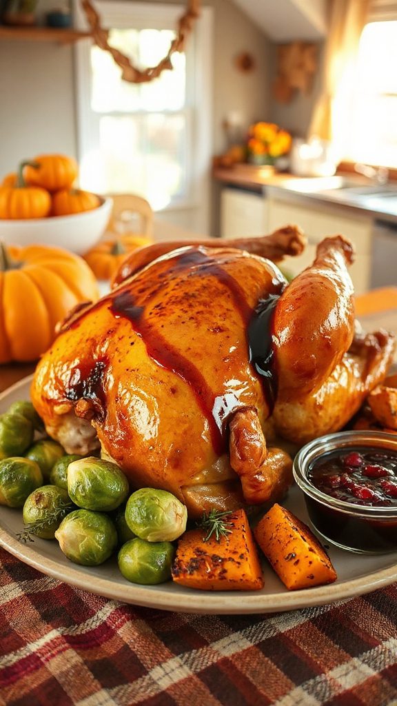 maple glazed roast chicken recipe