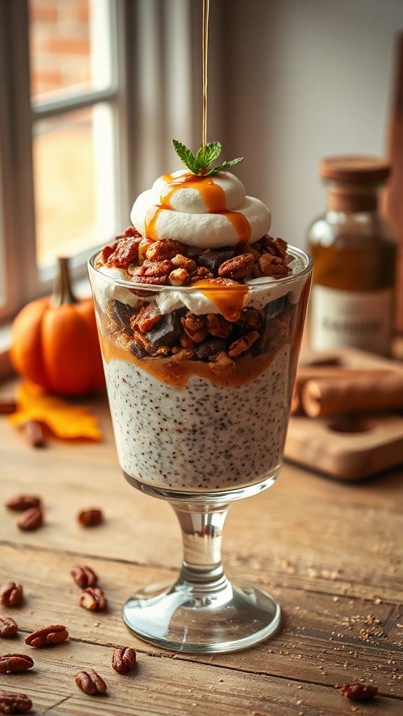 maple pecan chia parfait