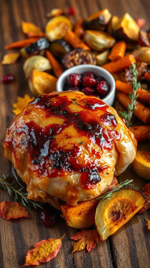 maple syrup glazed chicken