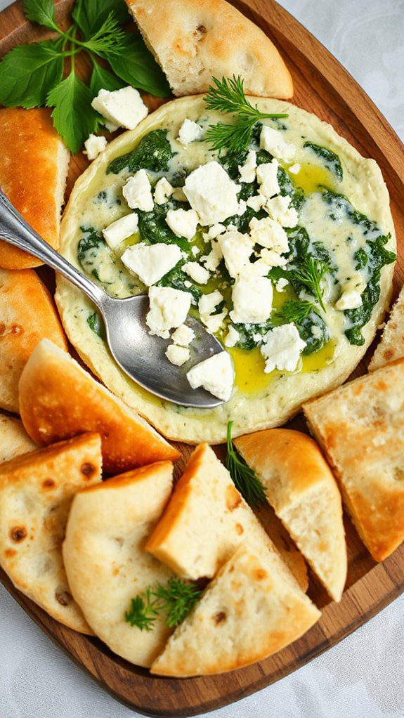 mediterranean spinach artichoke dip