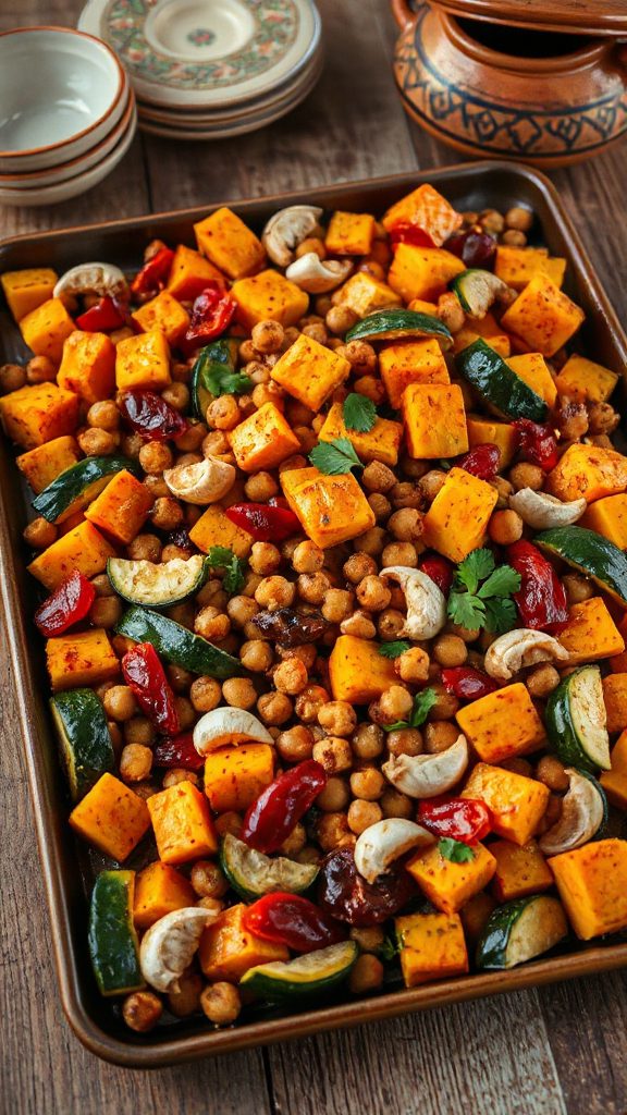 moroccan chickpea vegetable dinner