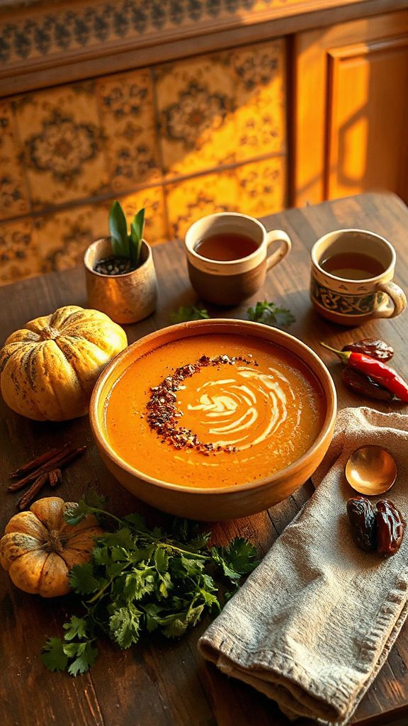 moroccan spiced pumpkin soup moroccan spiced pumpkin soup