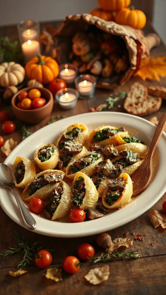 mushroom spinach stuffed shells mushroom spinach stuffed shells