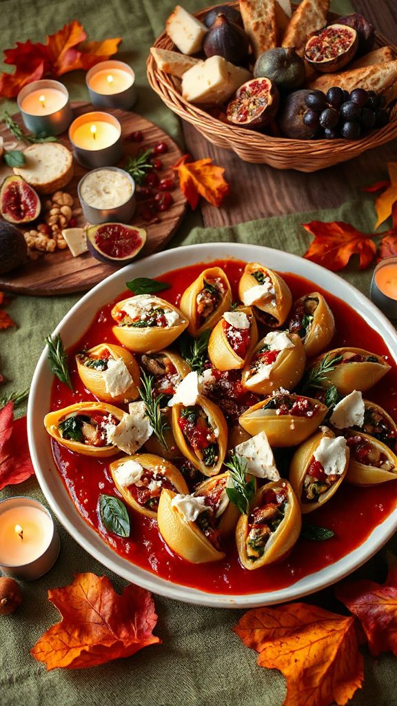 mushroom spinach stuffed shells mushroom spinach stuffed shells