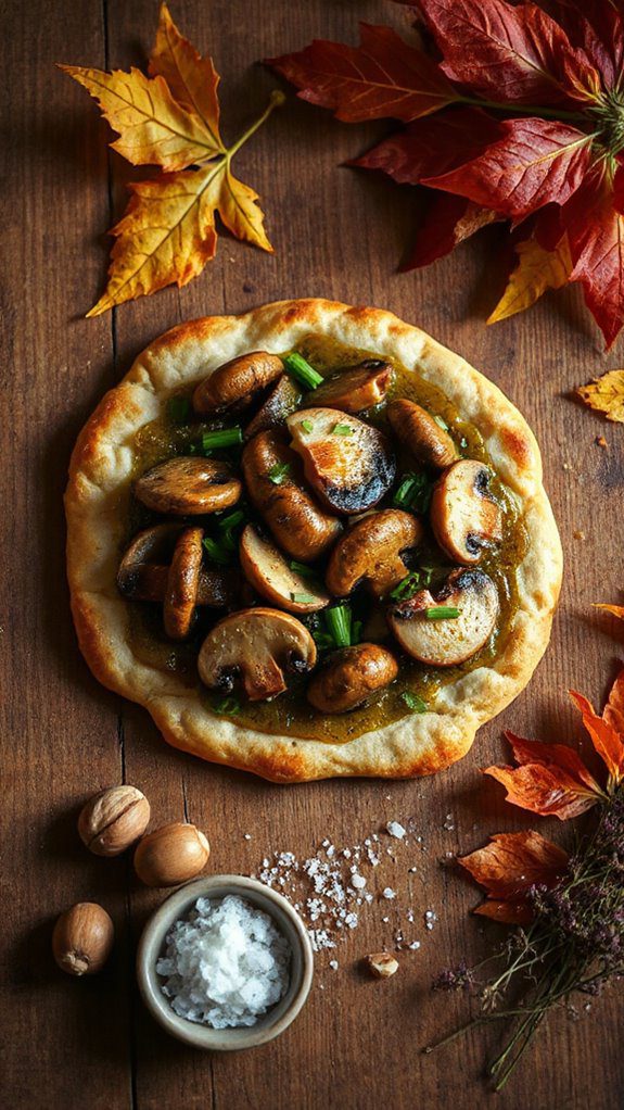 mushroom truffle flatbread recipe mushroom truffle flatbread recipe