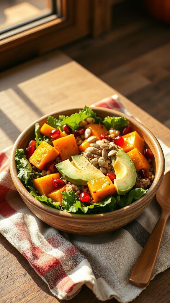 nourishing autumn quinoa bowl