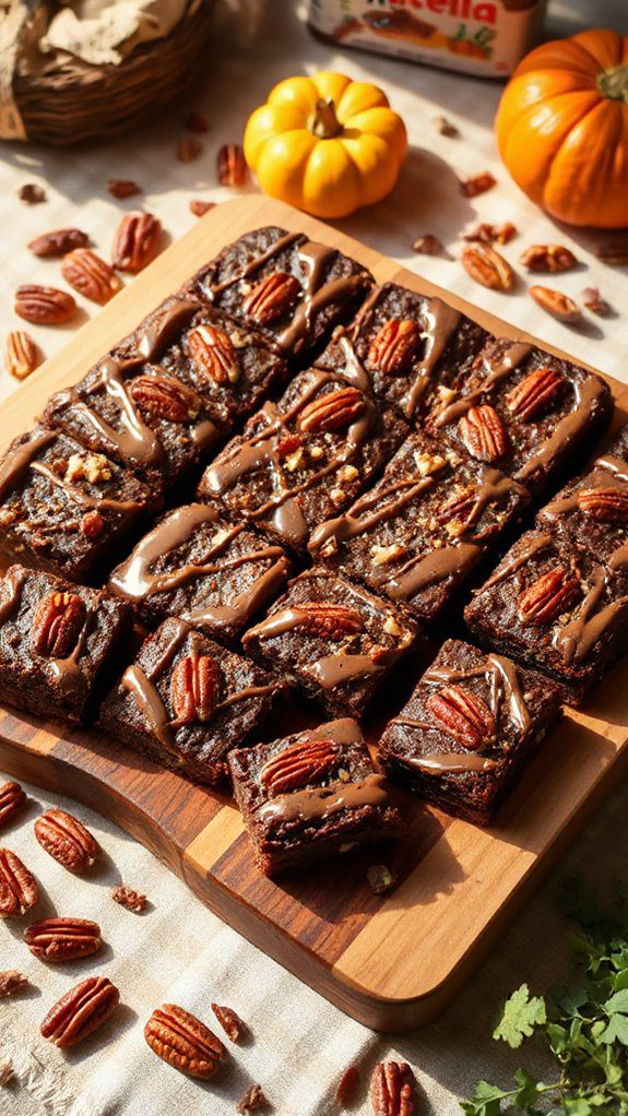 nutella pecan brownies recipe