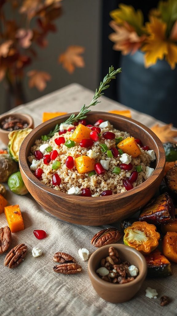 nutritious autumn quinoa salad