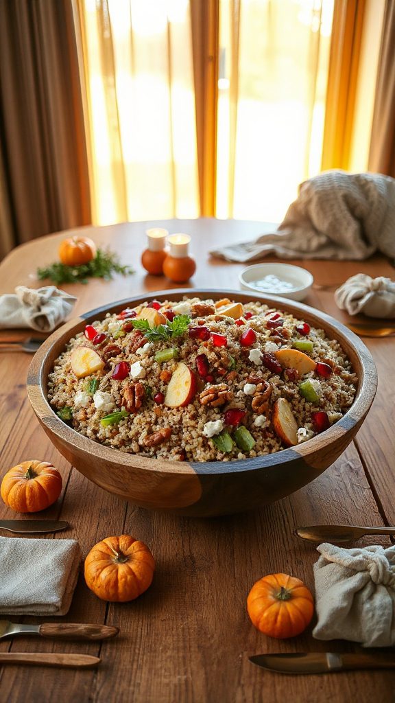 nutritious autumn quinoa salad
