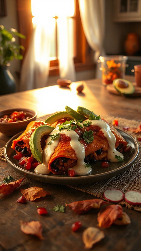 nutritious enchiladas for comfort