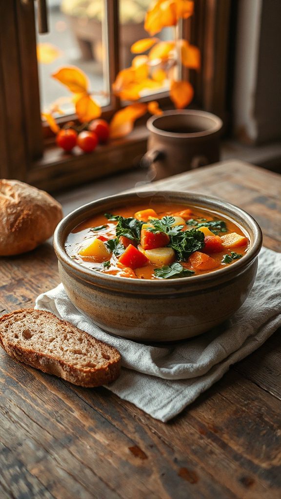 nutritious fall vegetable soup